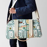 "Geo gym" - Weekender in Earthy by Bethania Lima - On Model