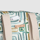 "Geo gym" - Weekender in Earthy by Bethania Lima - Fabric Detail