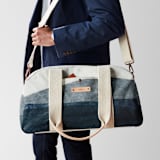 "tissue overlay" - Weekender in Stone by Carrie Moradi - On Model