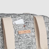 "City" - Weekender in Ink by Snow and Ivy - Fabric Detail