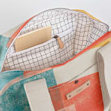 "Abstract Sunset" - Weekender in Twilight by Michelle Taylor - Interior Back