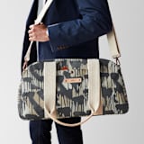 "Cloud Drip" - Weekender in Espresso by Angela Simeone - On Model