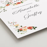 "Fleur" - Welcome Signs in Verona Sunset by Sarah Knight - Detail