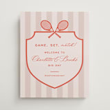 "Racquet" - Welcome Signs in Verona Sunset by Megan Davis - Front