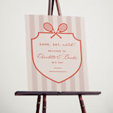 "Racquet" - Welcome Signs in Verona Sunset by Megan Davis - In Use