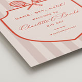 "Racquet" - Welcome Signs in Verona Sunset by Megan Davis - Detail