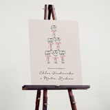 "Sparkling Champagne Tower" - Welcome Signs in Petal by Jackie Crawford - In Use