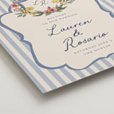 "A wedding in Low Country" - Welcome Signs in Cornflower by Chris Griffith - Detail