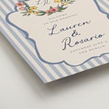 "A wedding in Low Country" - Welcome Signs in Cornflower by Chris Griffith - Detail