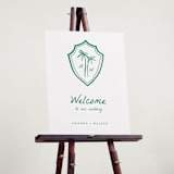 "Palm Tree Crest" - Welcome Signs in Palm by Erika Firm - In Use