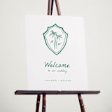 "Palm Tree Crest" - Welcome Signs in Palm by Erika Firm - In Use