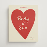 "Big Heart Wedding" - Welcome Signs in Cherry by Ani Somi - Front
