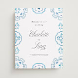 "Almafi" - Welcome Signs in Cerulean by Itsy Belle Studio - Front