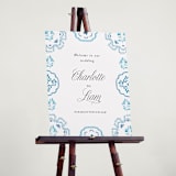 "Almafi" - Welcome Signs in Cerulean by Itsy Belle Studio - In Use