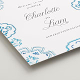 "Almafi" - Welcome Signs in Cerulean by Itsy Belle Studio - Detail