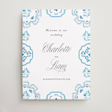 "Almafi" - Welcome Signs in Cerulean by Itsy Belle Studio - Front