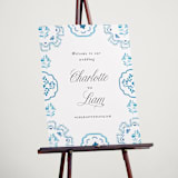 "Almafi" - Welcome Signs in Cerulean by Itsy Belle Studio - In Use