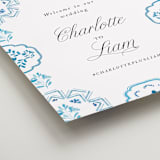 "Almafi" - Welcome Signs in Cerulean by Itsy Belle Studio - Detail