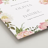 "Timeless Blooms" - Welcome Signs in Peony by Susan Moyal - Detail