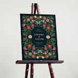 "Gilded Tapestry" - Welcome Signs in Midnight Garden by Simona Camp - In Use