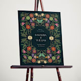 "Gilded Tapestry" - Welcome Signs in Midnight Garden by Simona Camp - In Use