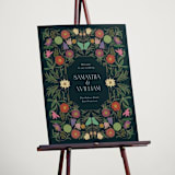 "Gilded Tapestry" - Welcome Signs in Midnight Garden by Simona Camp - In Use