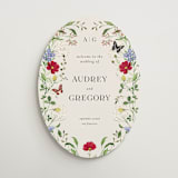 "Wild meadow" - Welcome Signs in Chiffon by Sarah Knight - Front
