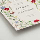 "Wild meadow" - Welcome Signs in Chiffon by Sarah Knight - Detail