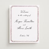 "Handwritten" - Welcome Signs in Wine by Cass Loh - Front