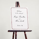 "Handwritten" - Welcome Signs in Wine by Cass Loh - In Use
