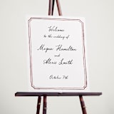"Handwritten" - Welcome Signs in Wine by Cass Loh - In Use