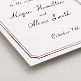 "Handwritten" - Welcome Signs in Wine by Cass Loh - Detail