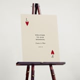 "Red Hearts" - Welcome Signs in Champagne by Helena Vitto - In Use