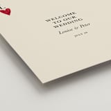 "Red Hearts" - Welcome Signs in Champagne by Helena Vitto - Detail
