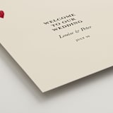 "Red Hearts" - Welcome Signs in Champagne by Helena Vitto - Detail
