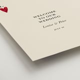 "Red Hearts" - Welcome Signs in Champagne by Helena Vitto - Detail
