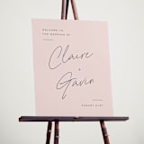 "Chic Names" - Welcome Signs in Blush by Carolyn MacLaren - In Use