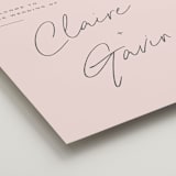 "Chic Names" - Welcome Signs in Blush by Carolyn MacLaren - Detail