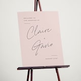 "Chic Names" - Welcome Signs in Blush by Carolyn MacLaren - In Use