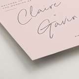 "Chic Names" - Welcome Signs in Blush by Carolyn MacLaren - Detail