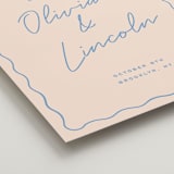 "wavy border" - Welcome Signs in Periwinkle by Ellen Schlegelmilch - Detail