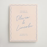 "wavy border" - Welcome Signs in Periwinkle by Ellen Schlegelmilch - Front