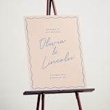 "wavy border" - Welcome Signs in Periwinkle by Ellen Schlegelmilch - In Use