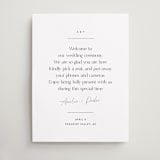 "Written" - Welcome Signs in Cotton by Jennifer Postorino - Front