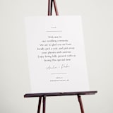 "Written" - Welcome Signs in Cotton by Jennifer Postorino - In Use
