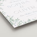 "Wisteria" - Welcome Signs in Periwinkle by Kristen Smith - Detail