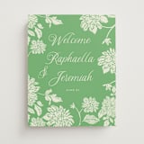 "Welcome Blooming Love" - Welcome Signs in Honeydew by Lise Gulassa - Front