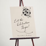 "Disco Direction" - Welcome Signs in Cream by Pixel and Hank - In Use