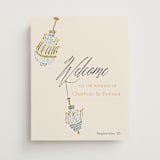 "Swinging Celebration" - Welcome Signs in Noire by Sarah Rosenthal - Front