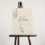 "Swinging Celebration" - Welcome Signs in Noire by Sarah Rosenthal - In Use